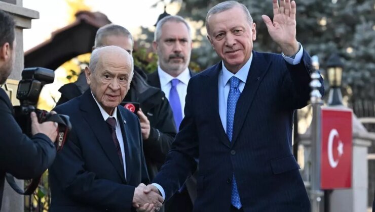 Cumhurbaşkanı Erdoğan ile Devlet Bahçeli arasındaki görüşme başladı